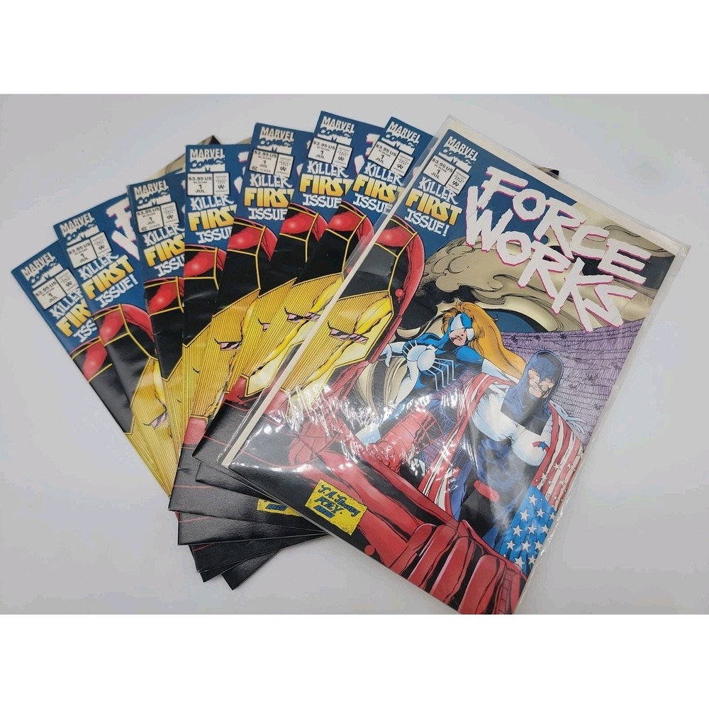 Lot of 8 Force Works #1 Marvel 1st app FW Team & Century VF/NM Some Gems PICS!